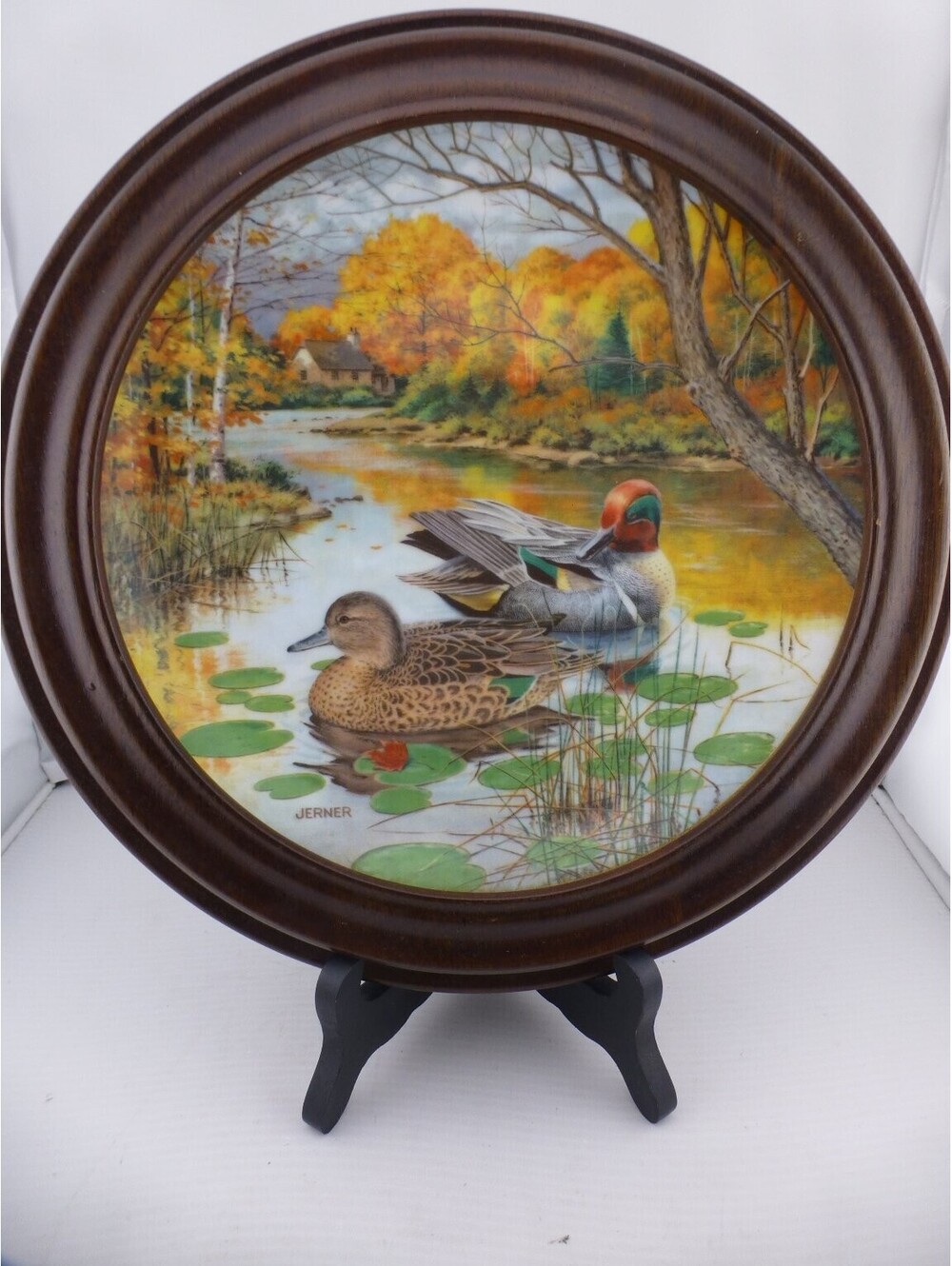 1987 Knowles "The Green-Winged Teal" Collector Plate Living With Nature Bart B7